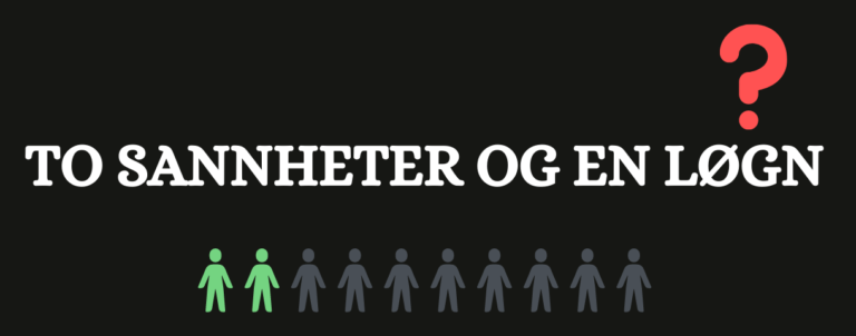 Illustrasjon til to sannheter og en løgn