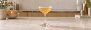Sidecar med cognac og appelsinlikør i et avkjølt coupeglass